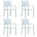 Set de mobilier de grădină, 5 piese, alb - WALTI WALTI