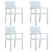 Set de mobilier de grădină, alb, 5 piese - WALTI WALTI