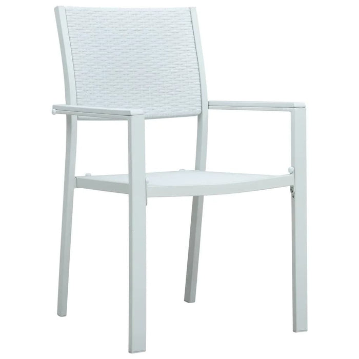 Set mobilier pentru grădină, alb, 9 piese WALTI