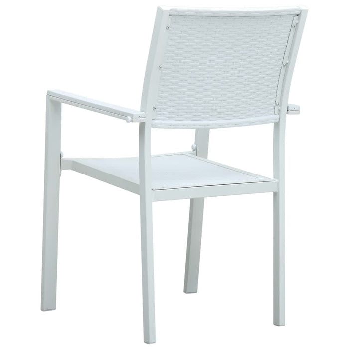 Set mobilier pentru grădină, alb, 9 piese WALTI