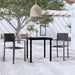 Set de mobilier de grădină, 3 piese, negru - WALTI WALTI