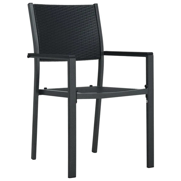 Set mobilier de grădină, 9 piese, negru WALTI