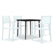 Set mobilier pentru grădină, alb, 5 piese - WALTI WALTI