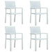 Set mobilier pentru grădină, alb, 5 piese - WALTI WALTI