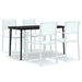 Set de mobilier de grădină, 5 piese, alb - WALTI WALTI