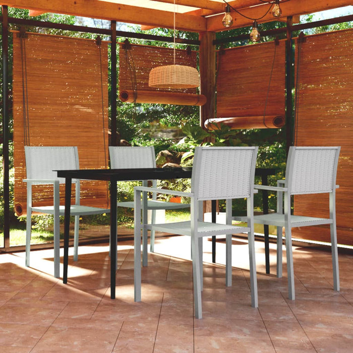 Set de mobilier de grădină, 5 piese, alb - WALTI WALTI