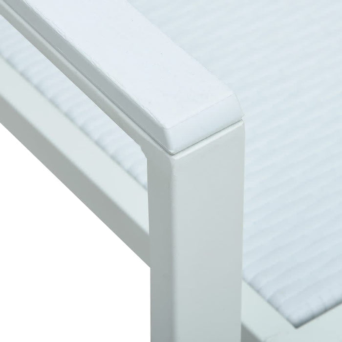 Set mobilier pentru grădină, alb, 9 piese - WALTI WALTI