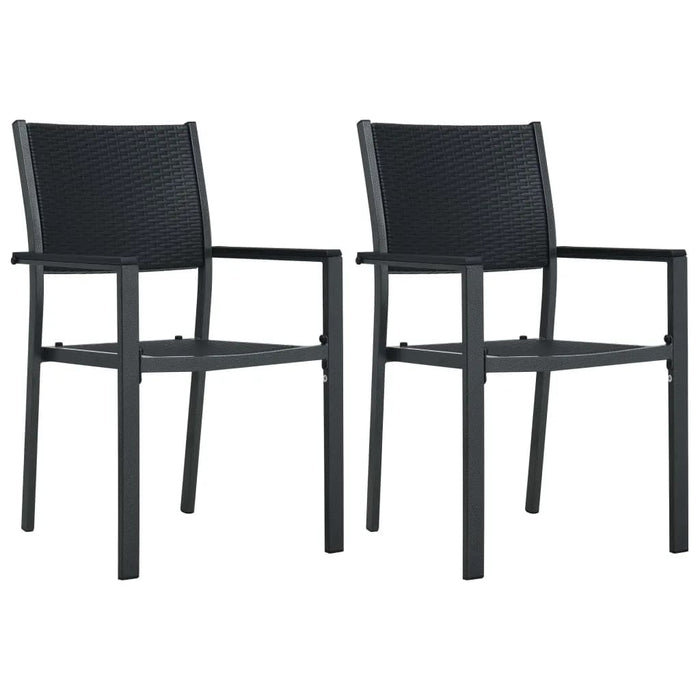 Set mobilier de grădină, 3 piese, negru WALTI