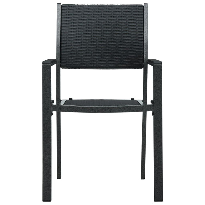 Set mobilier de grădină, 3 piese, negru WALTI