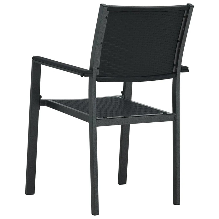 Set mobilier de grădină, 3 piese, negru WALTI