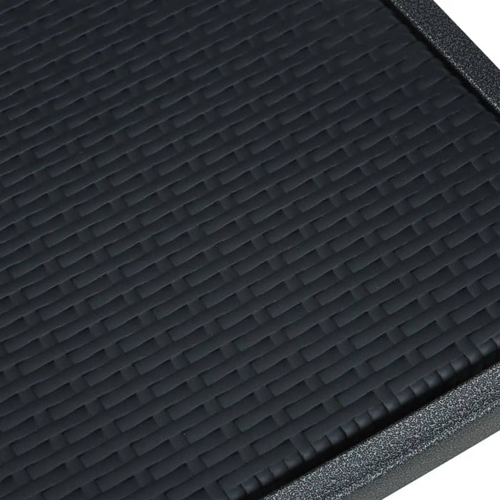 Set mobilier de grădină, 3 piese, negru WALTI