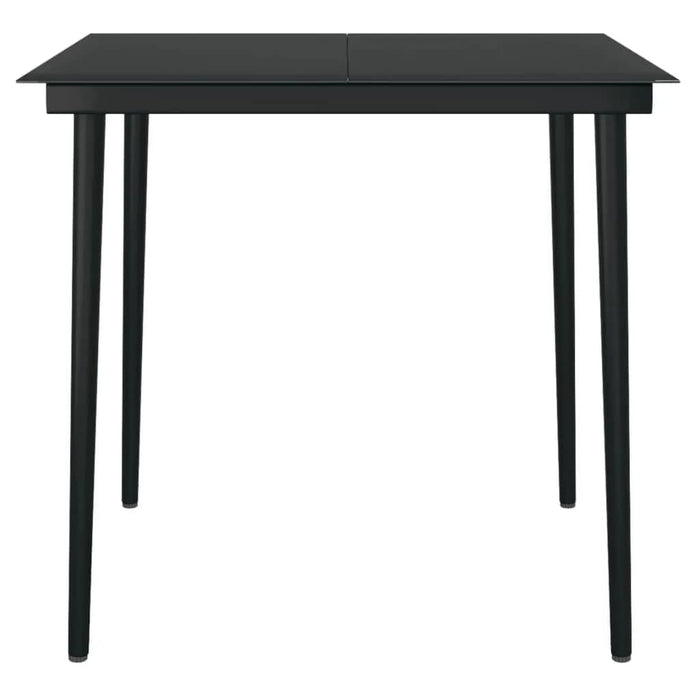 Set mobilier de grădină, 3 piese, negru WALTI