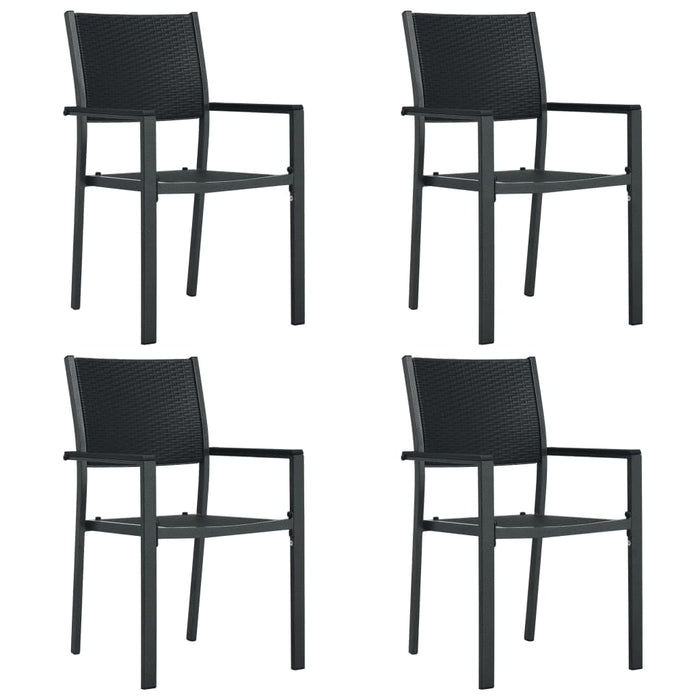 Set de servit masa pentru grădină, 5 piese, negru - WALTI WALTI