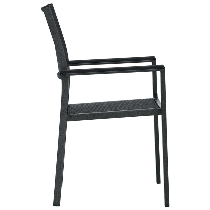 Set de servit masa pentru grădină, 5 piese, negru - WALTI WALTI