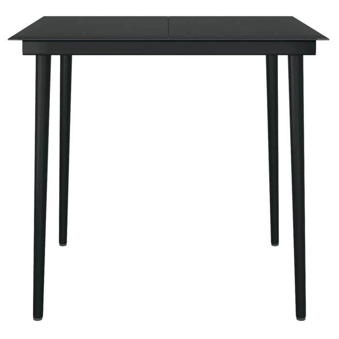 Set de servit masa pentru grădină, 5 piese, negru - WALTI WALTI