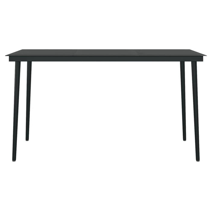 Set de servit masa pentru grădină, 5 piese, negru - WALTI WALTI