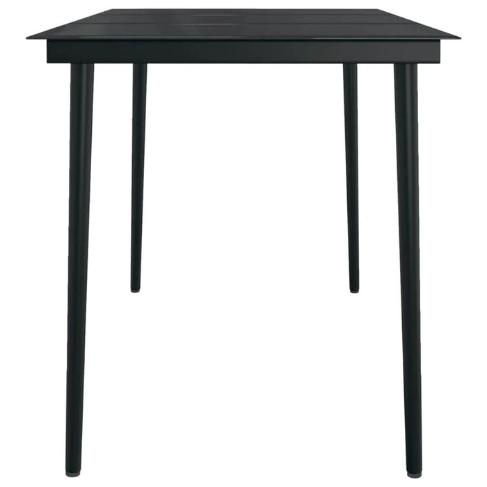 Set de servit masa pentru grădină, 5 piese, negru - WALTI WALTI