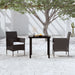 Set mobilier de grădină cu perne, 3 piese, negru - WALTI WALTI