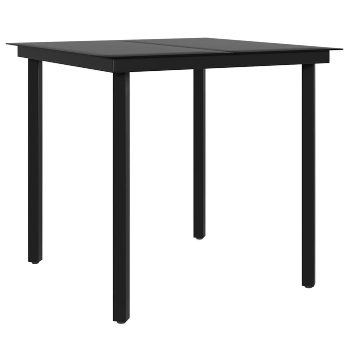 Set mobilier de grădină, cu perne, 3 piese, gri și negru - WALTI WALTI