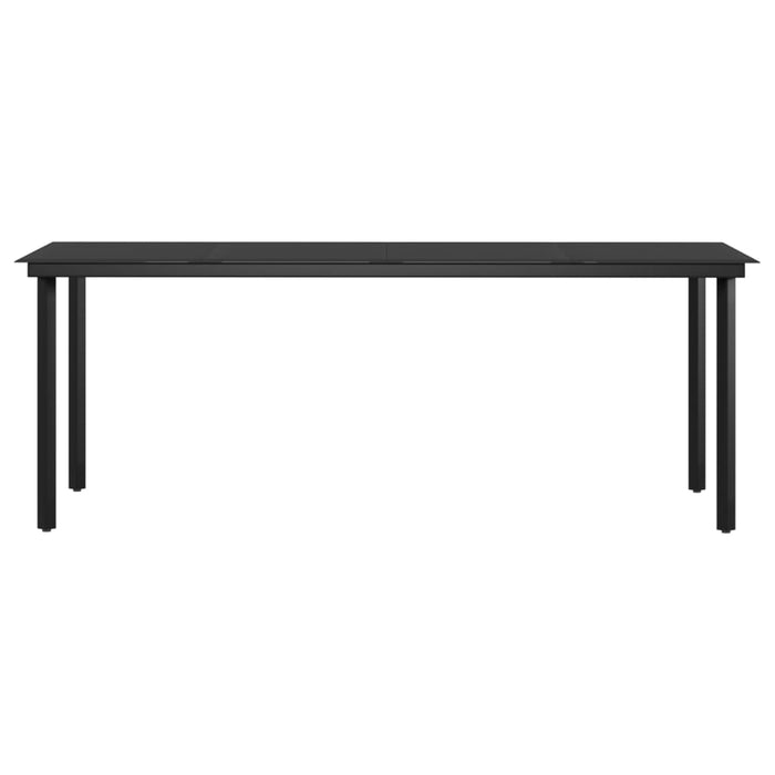 Set mobilier de grădină cu perne, 9 piese, gri și negru WALTI