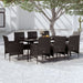 Set mobilier de grădină cu perne, 9 piese, negru - WALTI WALTI