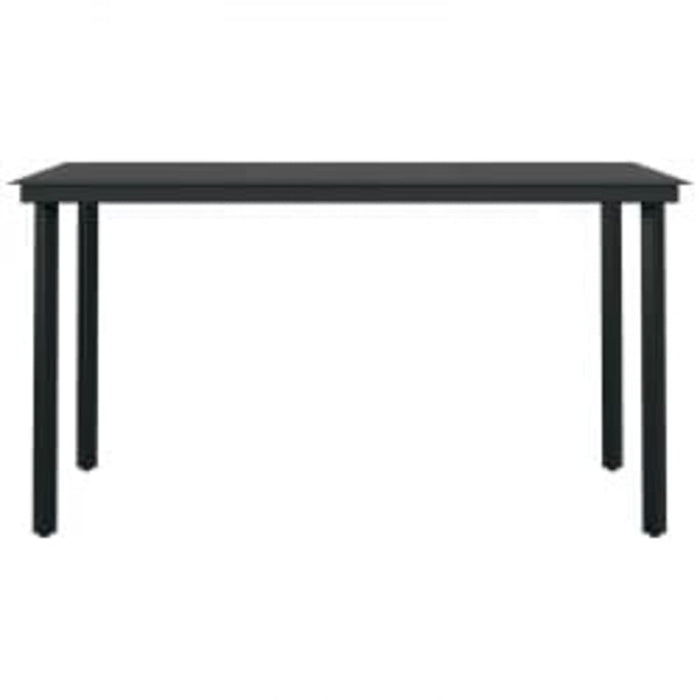 Set masă pentru grădină, 5 piese, cu perne, negru - WALTI WALTI