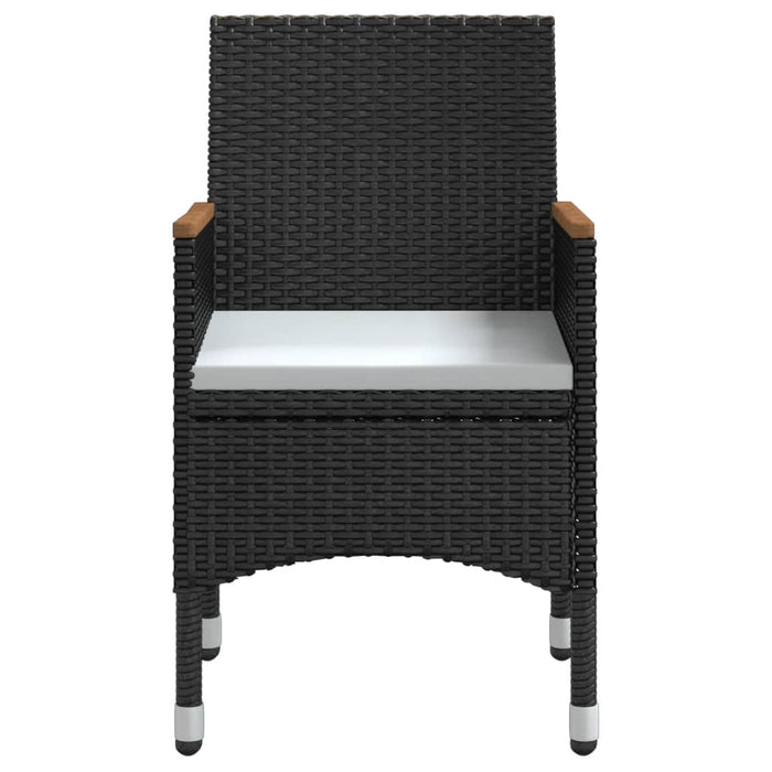 Set masă pentru grădină, 5 piese, cu perne, negru - WALTI WALTI