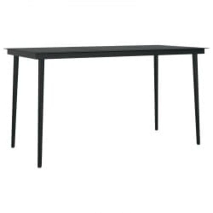 Set masă pentru grădină, 5 piese, cu perne, negru - WALTI WALTI