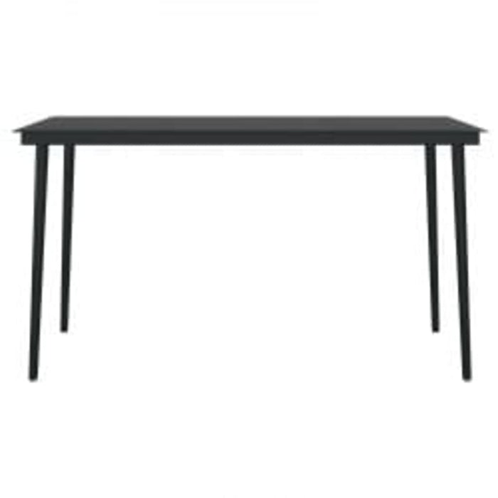 Set masă pentru grădină, 5 piese, cu perne, negru - WALTI WALTI