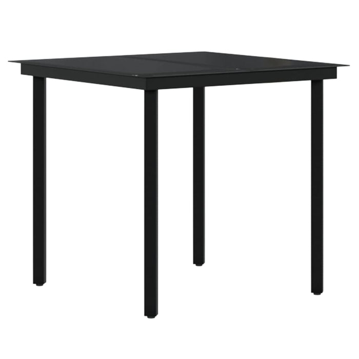 Set mobilier de grădină, cu perne, 3 piese, negru - WALTI WALTI