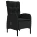 Set mobilier de grădină cu perne, 3 piese, negru - WALTI WALTI