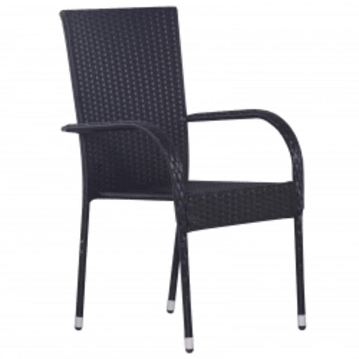 Set de mobilier de grădină, 3 piese, negru - WALTI WALTI