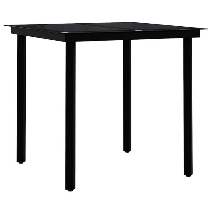 Set de mobilier de grădină, 3 piese, negru - WALTI WALTI