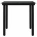 Set de mobilier de grădină, 3 piese, negru - WALTI WALTI