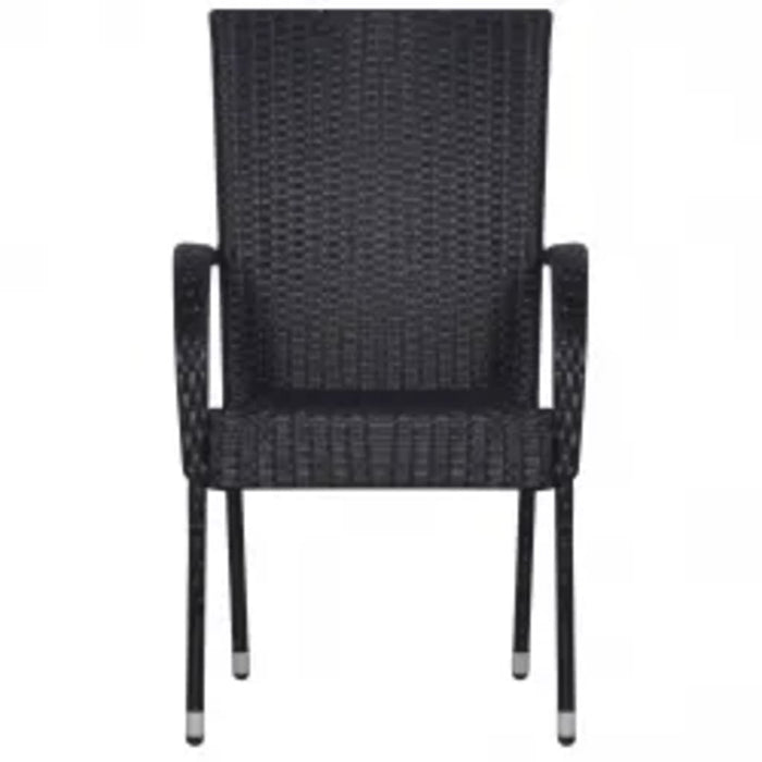 Set mobilier de grădină, 5 piese, negru WALTI