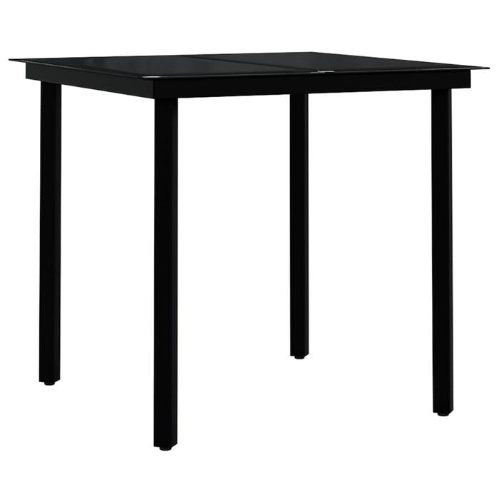 Set mobilier de grădină, 5 piese, negru WALTI