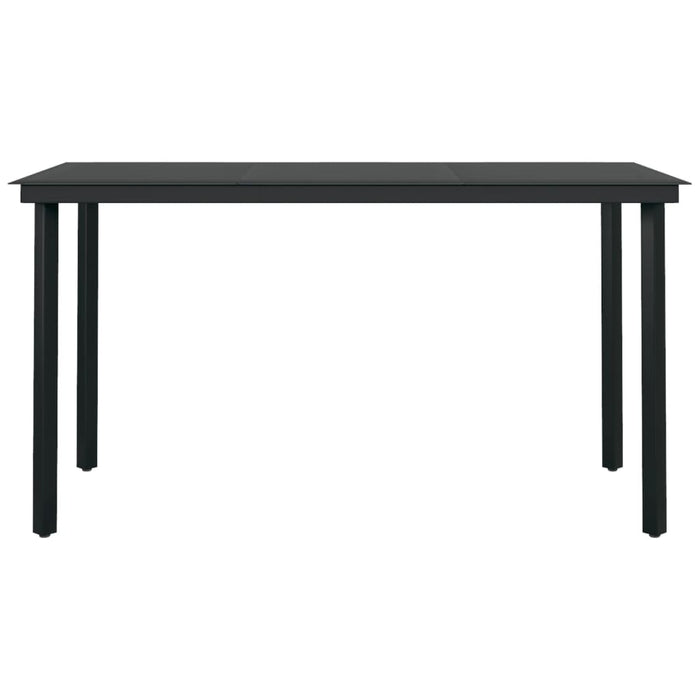 Set mobilier de grădină, 5 piese, negru WALTI