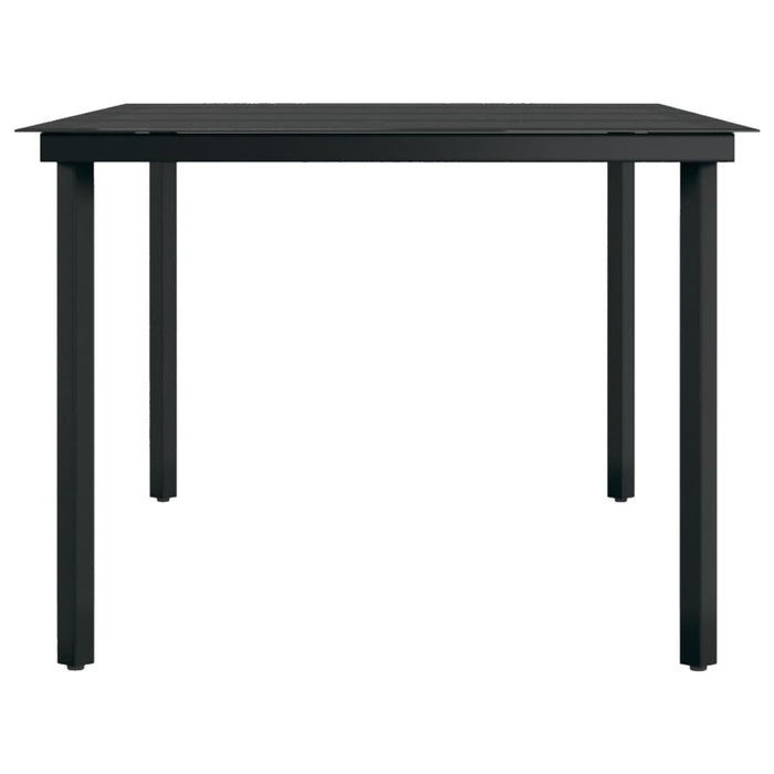 Set mobilier de grădină,negru, 7 piese WALTI