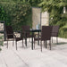 Set mobilier de grădină, 5 piese, maro și negru - WALTI WALTI