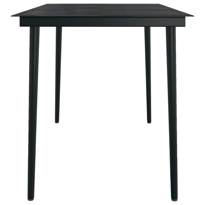 Set de servit masa pentru grădină, 5 piese, negru WALTI