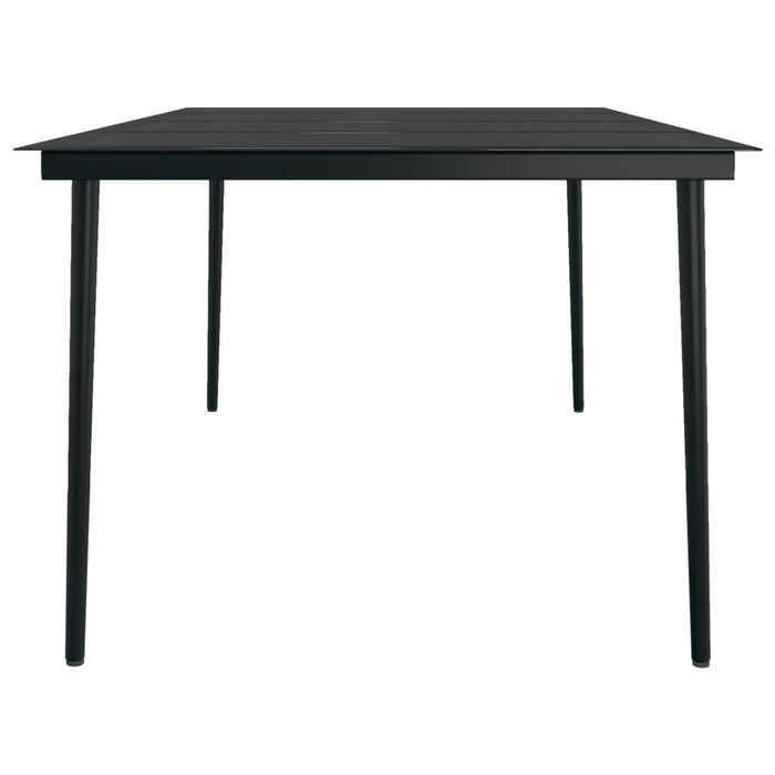 Set mobilier de grădină, negru, 9 piese - WALTI WALTI
