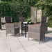 Set mobilier pentru grădină, cu perne, 5 piese, gri - WALTI WALTI