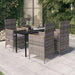 Set mobilier pentru grădină, cu perne, 5 piese, gri - WALTI WALTI