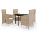 Set mobilier pentru grădină, cu perne, 5 piese, bej - WALTI WALTI