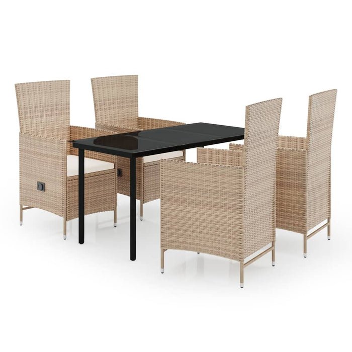 Set mobilier pentru grădină cu perne, 5 piese, bej - WALTI WALTI