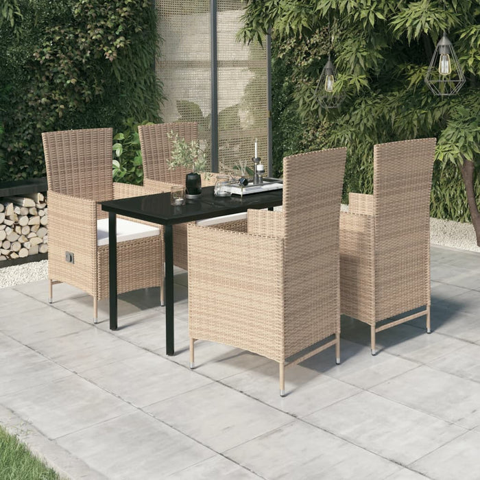 Set mobilier pentru grădină cu perne, 5 piese, bej - WALTI WALTI