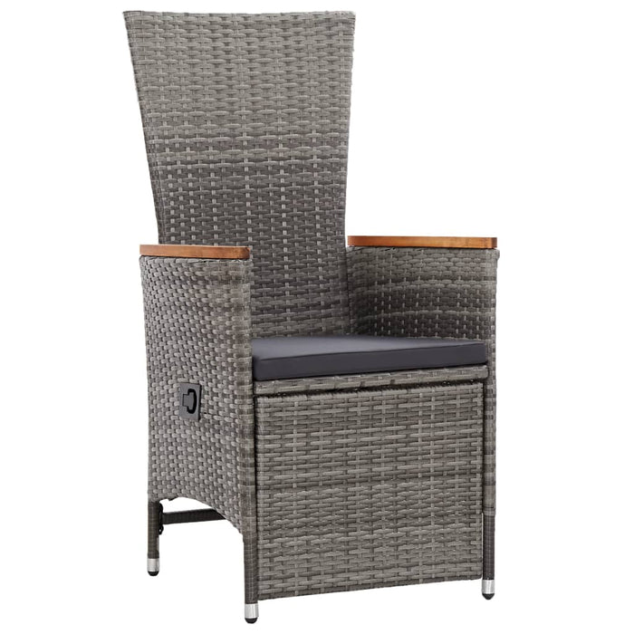 Set de mobilier pentru grădină, cu perne, 7 piese, gri - WALTI WALTI