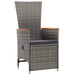 Set de mobilier pentru grădină, cu perne, 7 piese, gri - WALTI WALTI