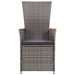 Set de mobilier pentru grădină, cu perne, 7 piese, gri - WALTI WALTI