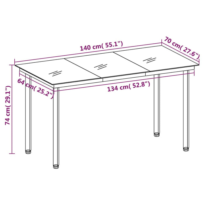 Set de mobilier pentru grădină, cu perne, 7 piese, gri - WALTI WALTI